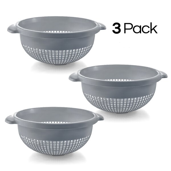 Plastic colander on sale set